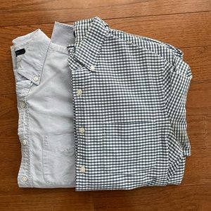 BUNDLE - J.Crew Men’s long sleeve Slim Oxford button down shirts